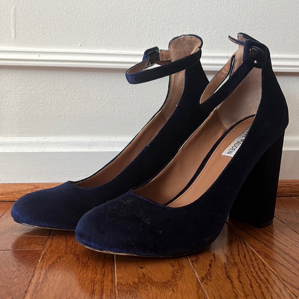 Blue Velvet Steve Madden Heels